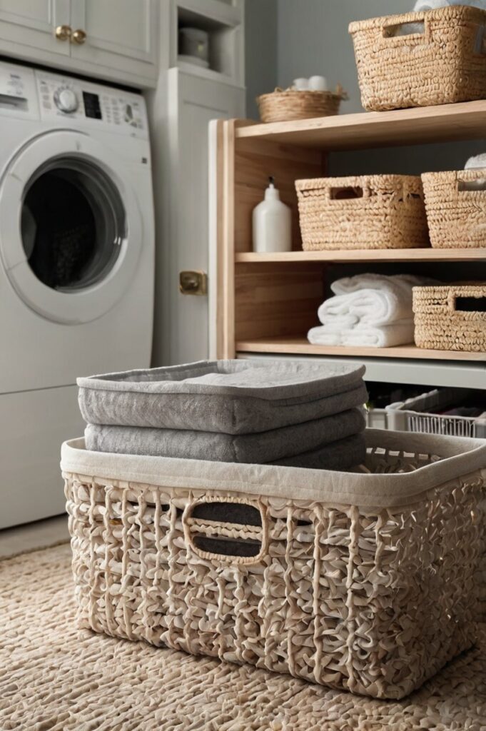 storage bins for laundry room