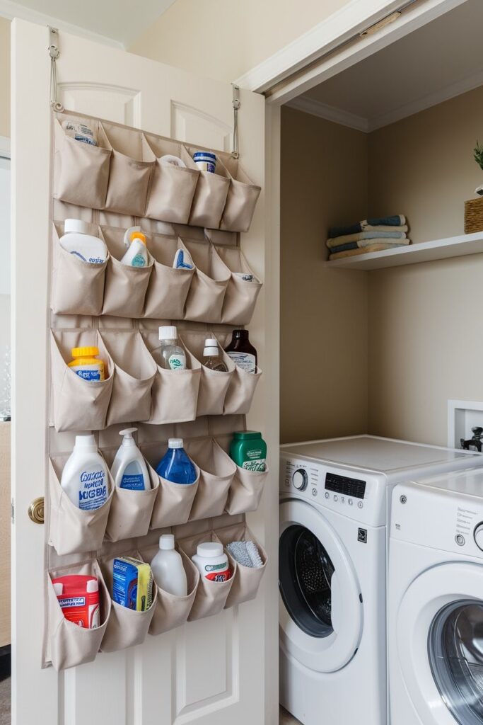 over the door storage for laundry room