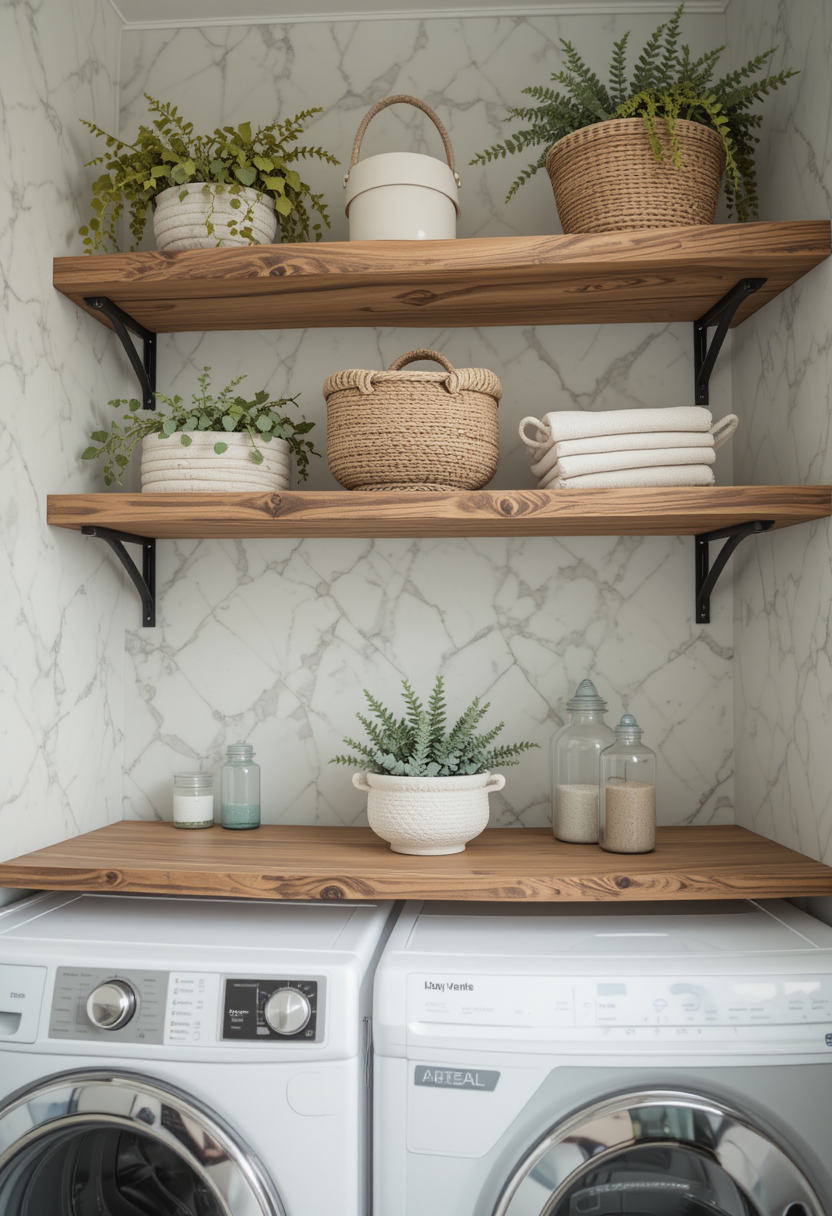 laundry room shelving