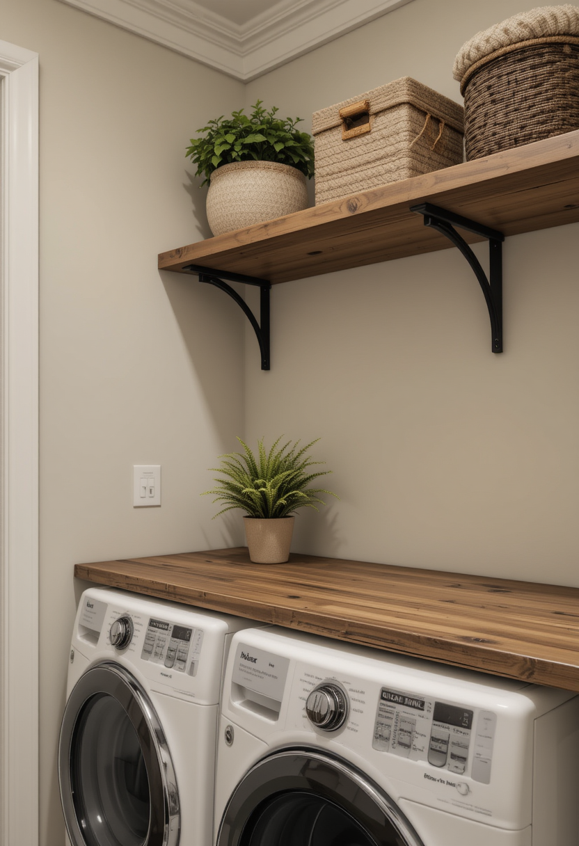 laundry room shelving