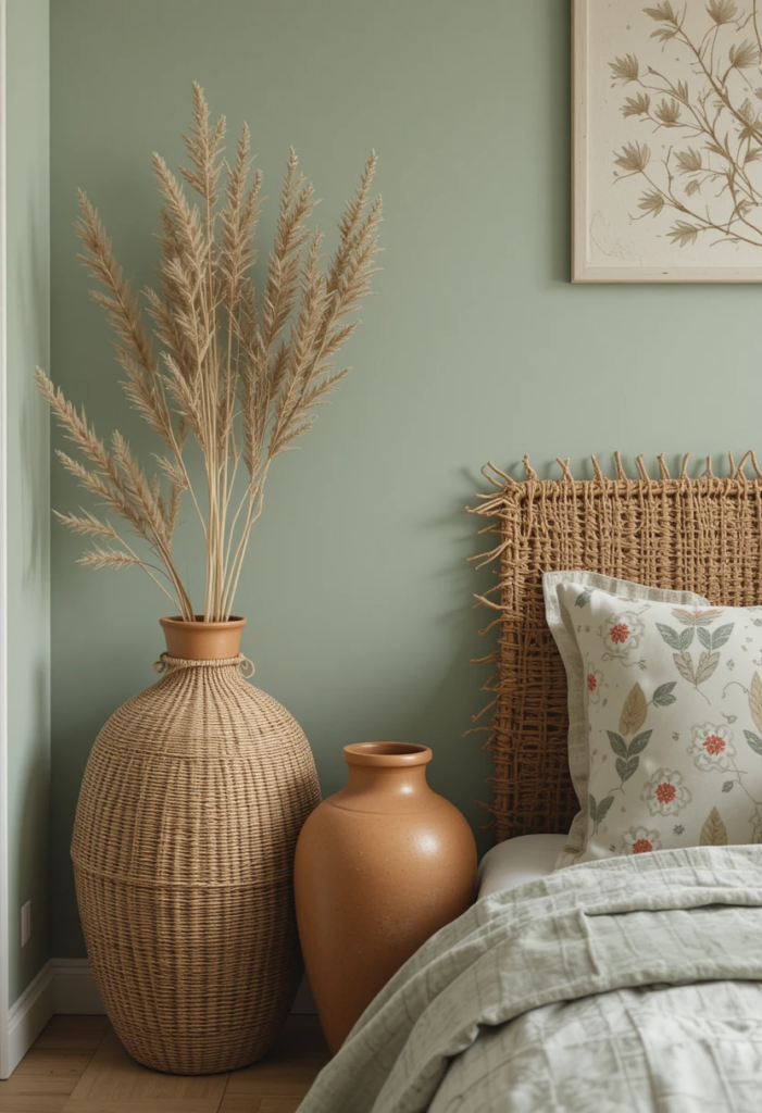 sage green bedroom