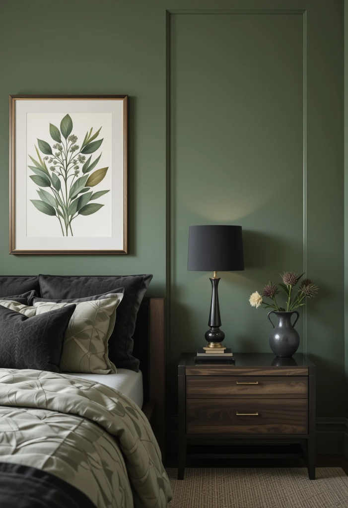 sage green bedroom