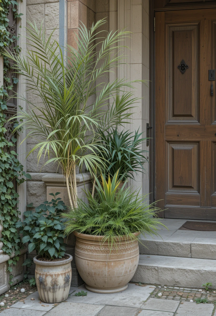 entryway with greenery