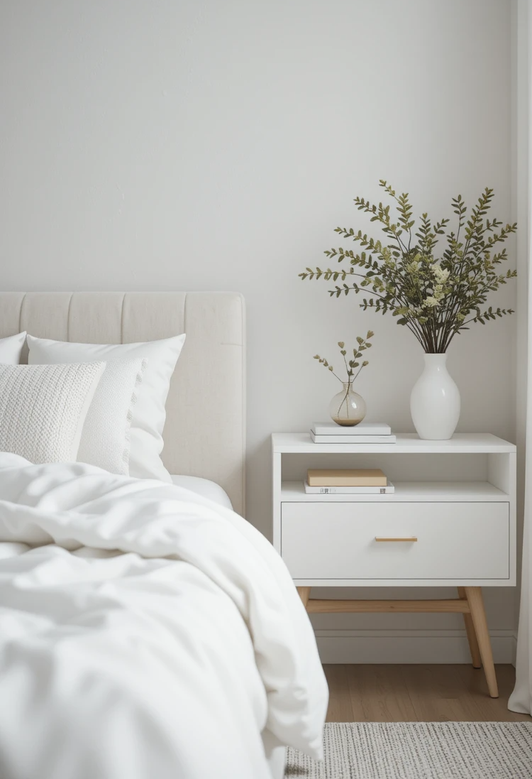 White Bedroom Ideas: Adding Pops of Color to Break Up the Monochrome