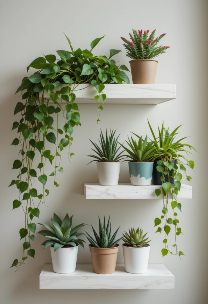 floating plant shelves