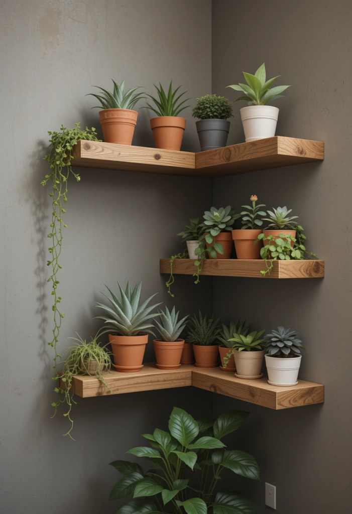 floating plant shelves