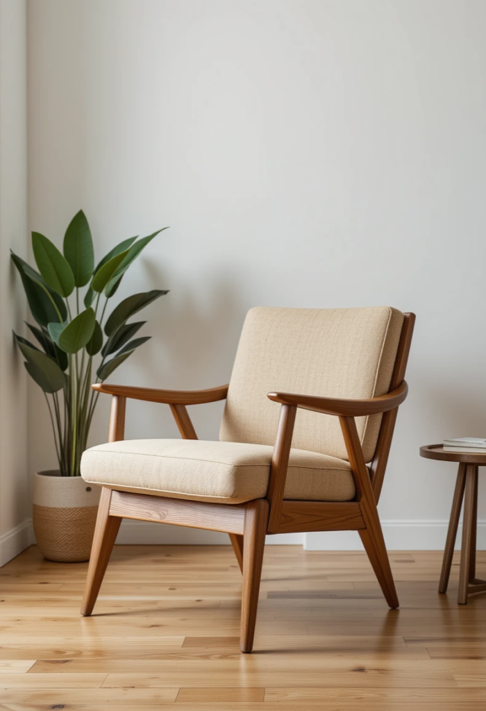  mid-century modern accent chair