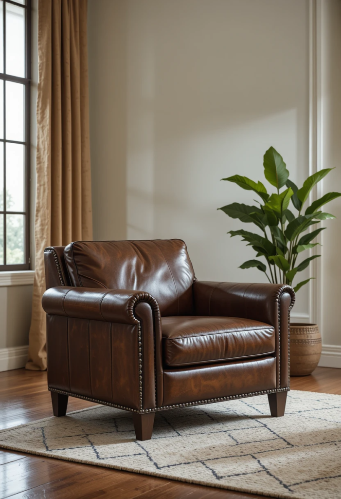 leather accent chair